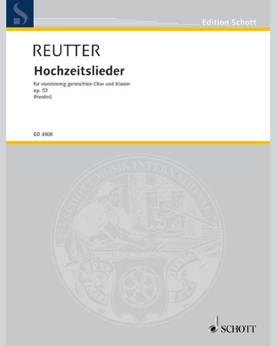 Hochzeitslieder — Hermann Reutter