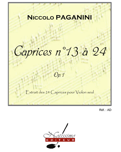 Caprices No. 13 to 24, op. 1 — 帕格尼尼