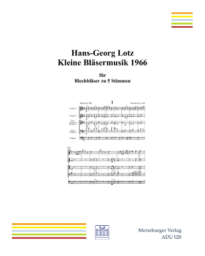 Kleine Bläsermusik — Hans-Georg Lotz