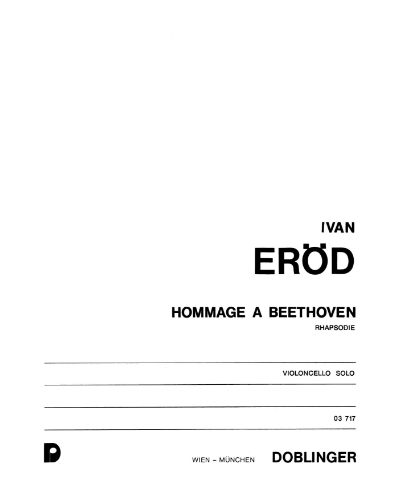 Hommage a Beethoven, op. 24 — Iván Erőd
