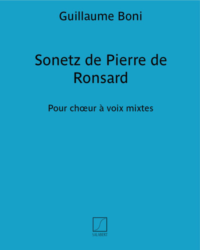 Sonetz de Pierre de Ronsard — Guillaume Boni