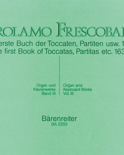 Das erste Buch der Toccaten, Partiten usw. 1637 — 弗雷斯科巴尔迪