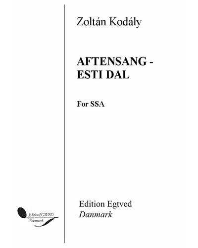 Aftensang - Esti dal — 柯达伊