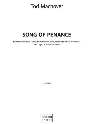 Song of Penance — Carole King