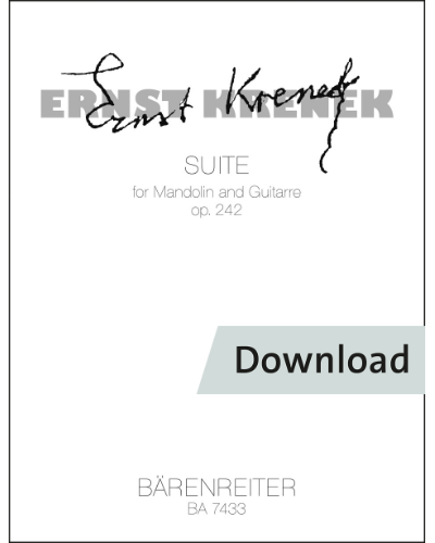 Suite für Mandoline und Gitarre op. 242 — 克热内克