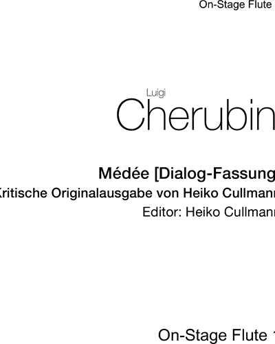 Médée [Dialog-Fassung] — 凯鲁比尼