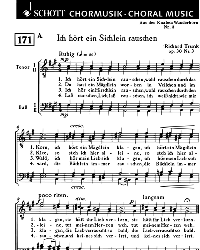 6 Lieder aus des Knaben Wunderhorn — Richard Trunk