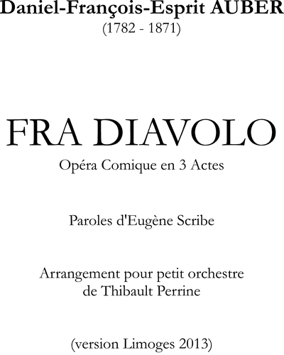 Fra Diavolo — Daniel Auber