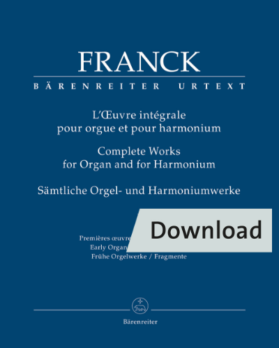 Complete Works for Organ and for Harmonium, Vol. 1: Early Organ Works / Fragments — 弗兰克