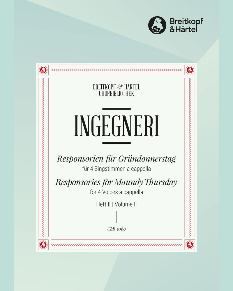 Responsorien für Gründonnerstag — Marc'Antonio Ingegneri