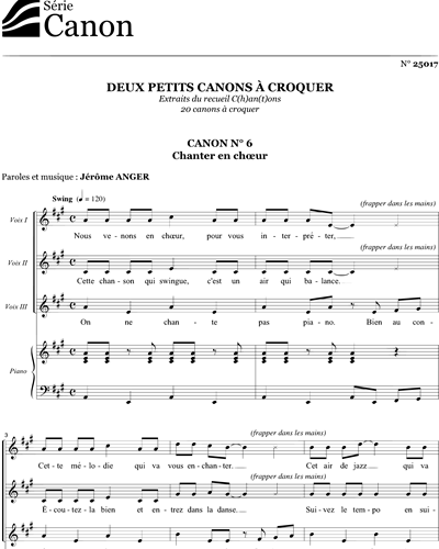 Deux petits canons à croquer — Jérôme Anger