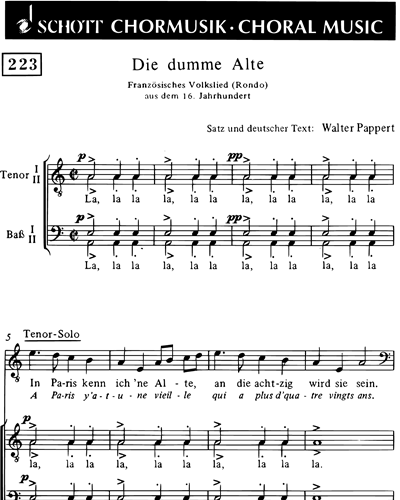 Die dumme Alte — Walter Pappert