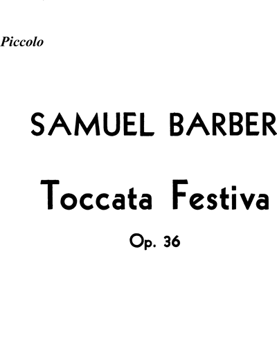Toccata Festiva, op. 36 — 巴伯