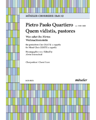 Whom did you see, shepherds — Pietro Paolo Quartiero