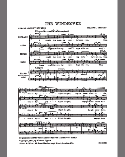 The Windhover — 迈克尔·蒂皮特