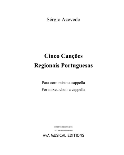 Five Regional Portuguese Songs — Sérgio Azevedo