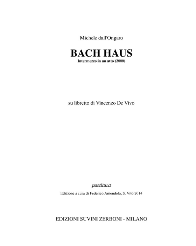 Bach Haus — Michele Dall'Ongaro