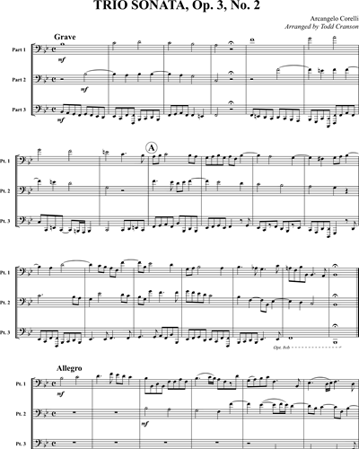 Trio Sonata, op. 3 No. 2 — 科雷利