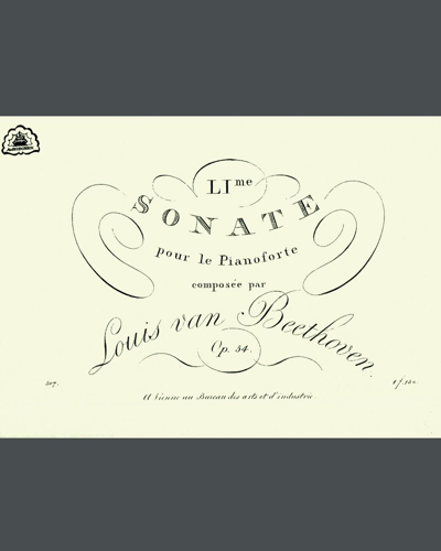 Piano Sonata, op. 54 — 贝多芬
