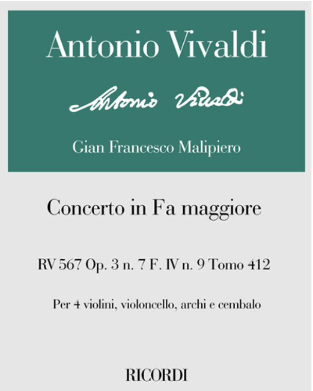 Concerto in F major, op. 3 No. 7, RV 567 — 维瓦尔第