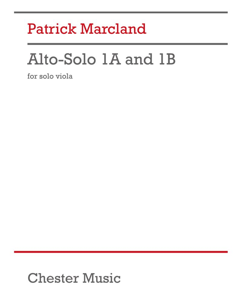 Alto-Solo 1A & 1B — Patrick Marcland