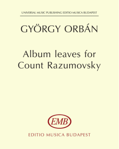 Albumlapok Razumovszkij grófnak — György Orbán