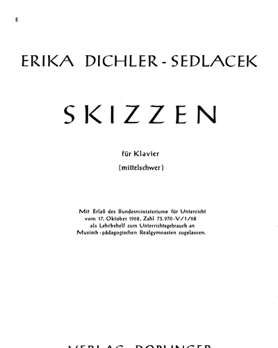 Skizzen — Erika Dichler-Sedlacek