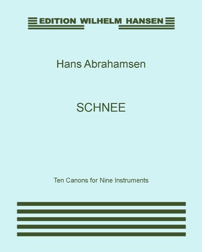 Schnee — 汉斯·亚伯拉罕森