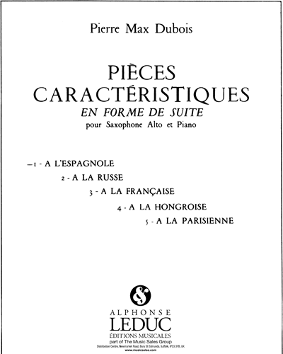 Pieces Caracteristiques En Forme De Suite Op. 77 No. 1 A L'espagnole — 皮埃尔·马克斯·杜布瓦