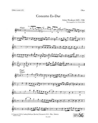 Concerto in Eb Major — Robert Woodcock