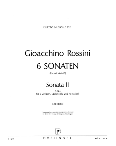 Sonata No. 2 in A major — 罗西尼