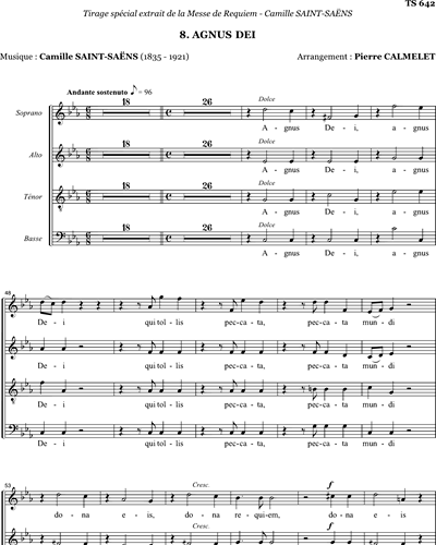 Agnus Dei — Camille Saint-Saëns