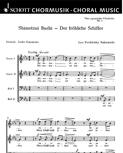 Vier japanische Chorlieder — Yoshitaka Sakamoto
