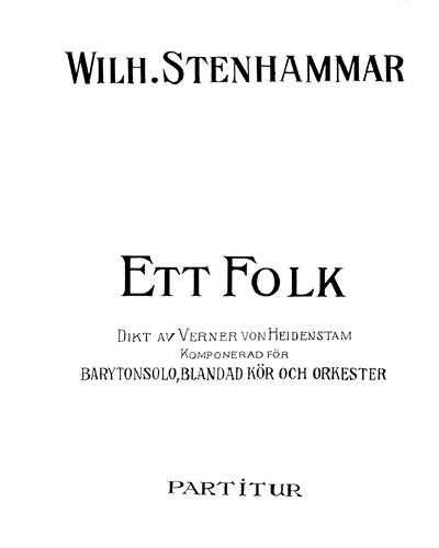 Ett folk — 斯滕哈马尔