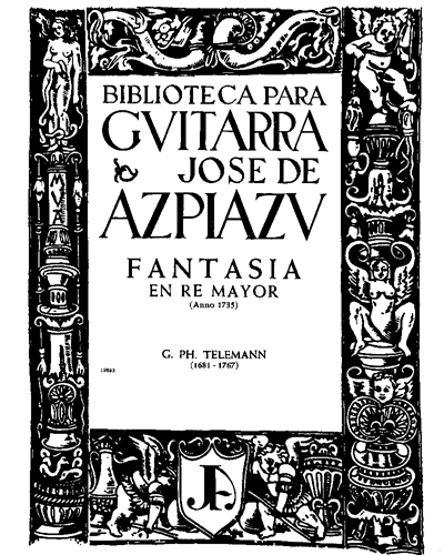 Fantasia in D Major — 泰勒曼