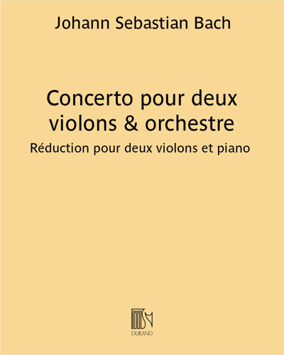Concerto for Two Violins and Orchestra, BWV 1043 — 巴赫