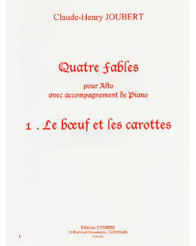 Le Boeuf et les Carottes (No. 1 from '4 Fables') — Claude-Henry Joubert