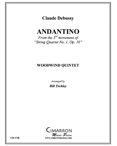 Andantino (from 'String Quartet No. 1, op. 10') — 德彪西
