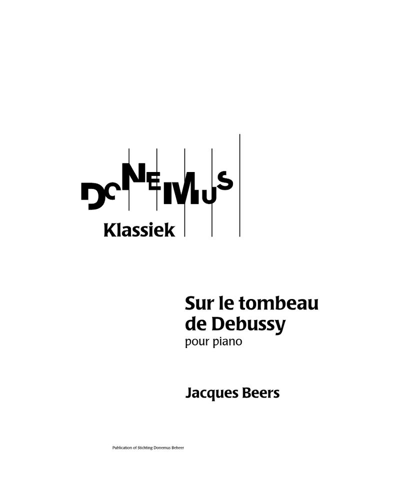 Sur le Tombeau de Debussy — Jacques Beers