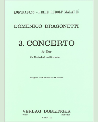 Concerto No. 3 in A major — 德拉戈内蒂