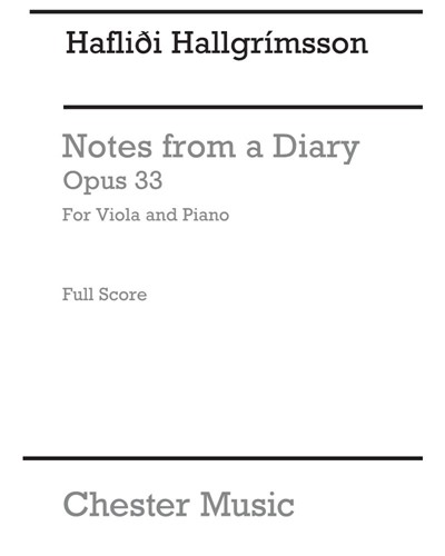Notes from a Diary, op. 33 — Hafliði Hallgrímsson