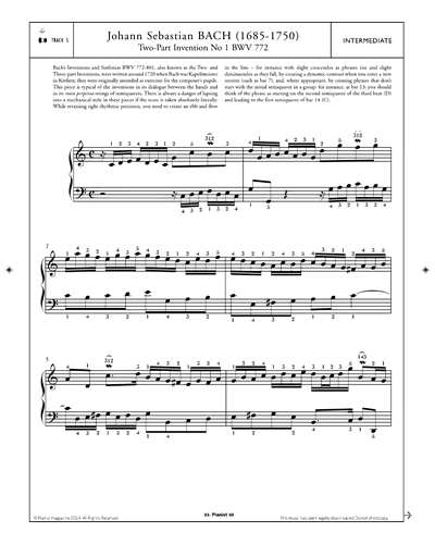 Two Part Invention No. 1, BWV 772 — 巴赫