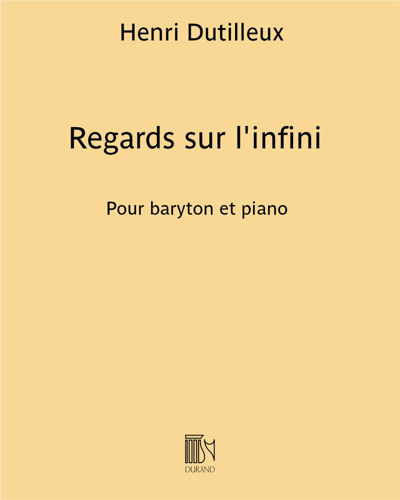Regards sur l'infini (Extract No. 3 from 'Four Melodies') — 迪蒂耶