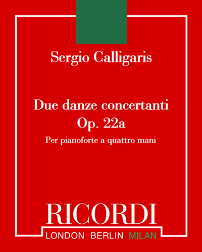 Due danze concertanti, op. 22a — Sergio Calligaris