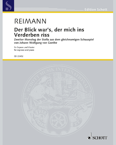 Der Blick war's, der mich ins Verderben riss — Aribert Reimann