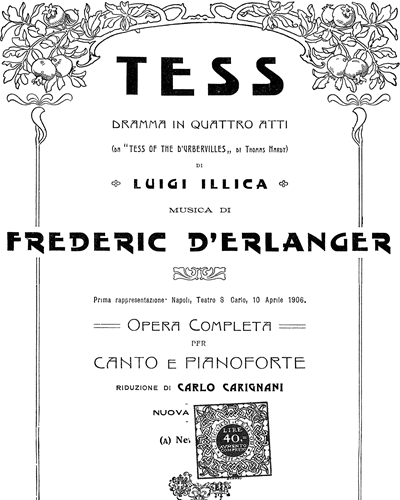 Tess — Frederic D'Erainger