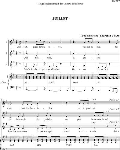 Juillet - canon — Laurent Subias