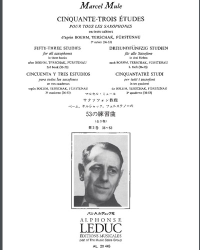 Fifty-three Études, Book 3 (Nos. 36-53) — Marcel Mule
