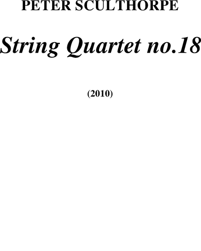 String Quartet No. 18, op. 377 — 彼得·斯克尔索普