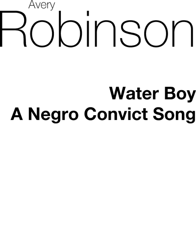 Water Boy — Avery Robinson